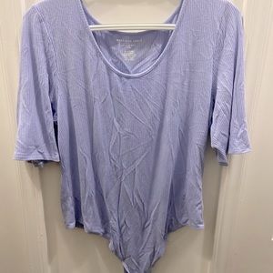 Periwinkle ribbed bodysuit